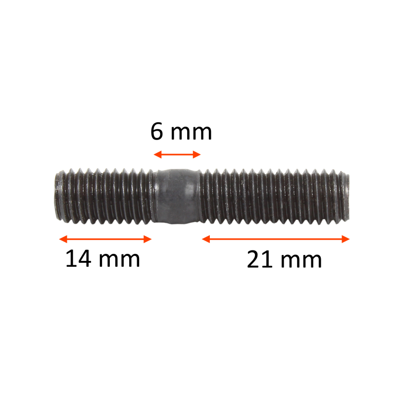 Śruba, szpilka M8 41 mm długości | DIN835 M8x25 5szt