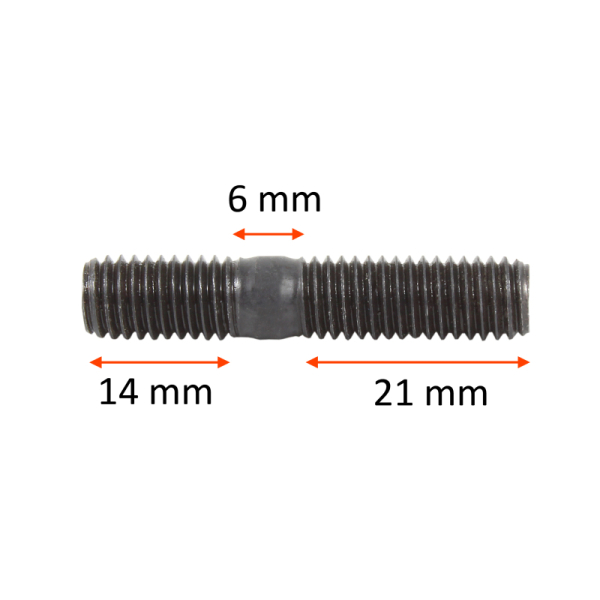Śruba, szpilka M8 41 mm długości | DIN835 M8x25 5szt