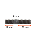 Śruba, szpilka M8 41 mm długości | DIN835 M8x25 5szt