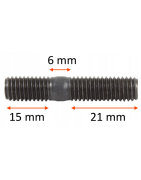 Śruba szpilka kolektor - głowica M8 42 mm 5szt