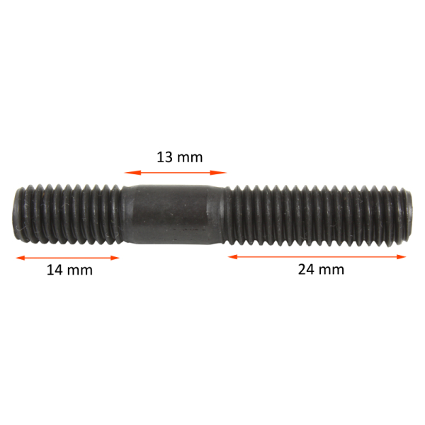 Śruba, szpilka M8 51 mm długości | DIN835 M8x35 5szt