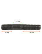 Śruba, szpilka M8 51 mm długości | DIN835 M8x35 5szt