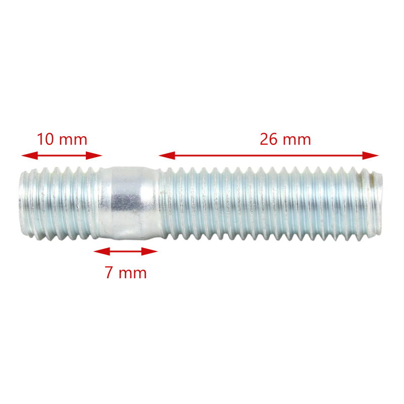 Śruba, szpilka M10 43 mm długości | DIN939 M10x30