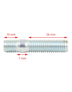 Śruba, szpilka M10 43 mm długości | DIN939 M10x30