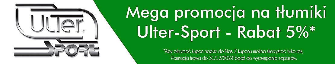 Mega promocja Ulter Sport Rabat 5% na wszystkie tłumiki